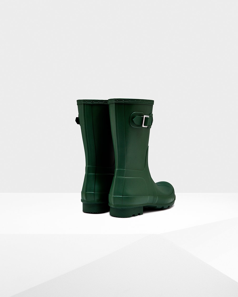 Mens Hunter Original - Short Rain Boots Green - 9427-NTOLE